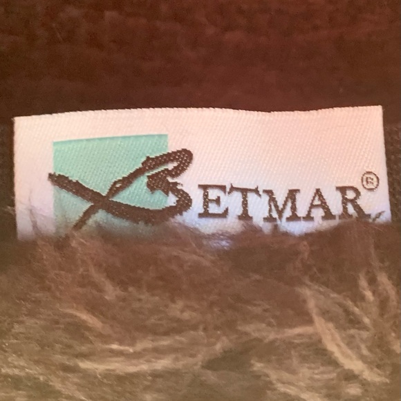 Like New! Vintage Betmar New York Black Cossack Woven Faux Fur Winter Hat - Picture 6 of 11